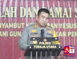 Keluarga Besar Polres Torut Gelar Natal Bersama