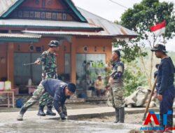 Dandim 1414 Tator: Progres Pembangunan Rabat Beton Jalan di Tapparan Sudah 45 persen