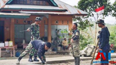 Dandim 1414 Tator: Progres Pembangunan Rabat Beton Jalan di Tapparan Sudah 45 persen