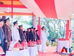 Upacara HUT RI Ke-79 Berjalan Lancar, Naskah Proklamasi Dibacakan Ketua DPRD Torut